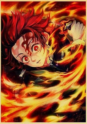 Poster Demon Slayer Tanjiro cracheur de feu Kimetsu